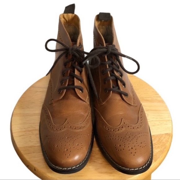 Cobbler Men’s Wingtip Boots Size 42 US size 9 - Picture 2 of 7